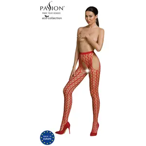 PE ECO Strumpfhose ouvert S007 red