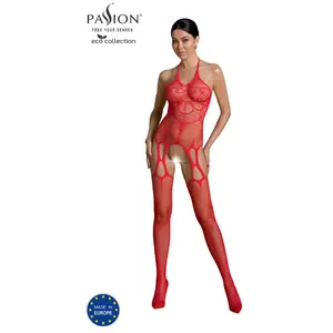 Passion - Eco Collection Bodystocking Eco Bs002 Red pas cher