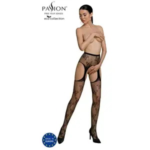 Passion ECO Jarretelpanty S001 zwart pas cher