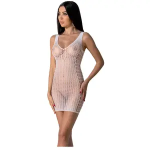 Passion - Bs097 White Bodystocking One Size
