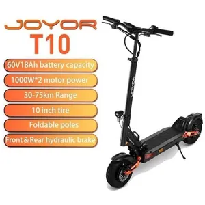 Trottinette électrique pliable JOYOR T10 - Moteur 1000W x2 batterie 60...