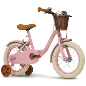 Vélo Enfant - Huffy - Vintage 14 Pouces - Rose - Panier - Sonnette pas cher