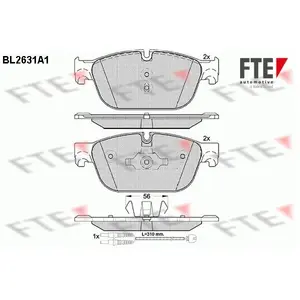 Remblokken set BL2631A1 FTE pas cher