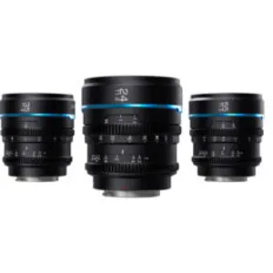 SIRUI Kit d'Objectifs Cinéma Nightwalker Series 24, 35 et 55mm T1.2 S35 à mise au point manuelle pour Monture M4/3 - NoirVendu parmiss-numerique-fr