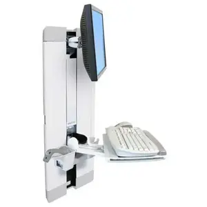 Ergotron StyleView Vertical Lift, Patient Room flat panel bureau steun 61 cm (24") Muur Wit pas cher