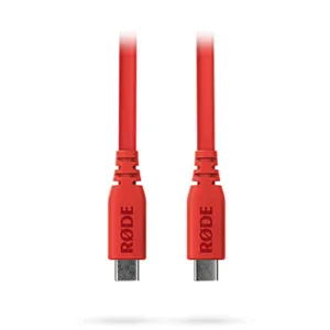 RØDE Câble plat SC17 USB-C vers USB-C, 1,5 m, rouge pas cher