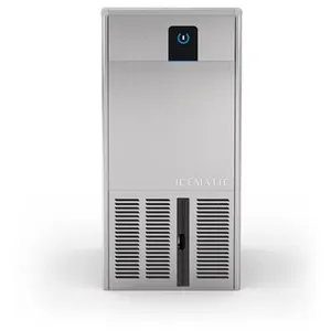 Machine à Glaçons Creux Connectée avec Réserve 23 kg - Icematic - Gris - l340- L1- P545- h690- Acier Inoxydable pas cher