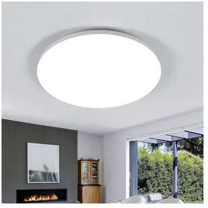 Comely - Plafonnier led Blanc Rond de 30cm de Diamètre - 24W (Lumière Blanche 6500K) - Protection Anti-Insectes et Anti-Poussière pas cher