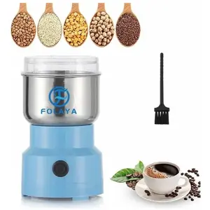 FOLAYA Moulin à Céréales Multifonctionnel 200W 14500rpm, Moulin à Café Ultra-Fin, 300ml Broyeur à Épices Électrique Portable, Acier InoxydaVendu parcdiscount