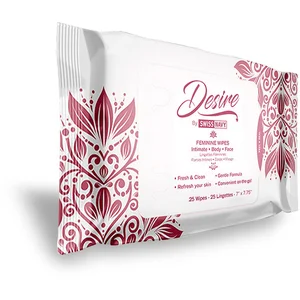 Lingettes nettoyantes pour Corps Desire x25   pas cher