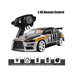01:10 70 kmh RC voiture 4 roues motrices Double batterie haute puissance LED phares de course de camions pas cher