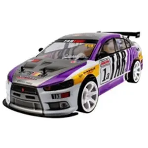 01:10 70 Kmh Rc Voiture 4 Roues Motrices Double Batterie Haute Puissance Led Phares de Course de Camions violet PT024 pas cher