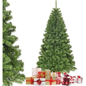 GIANTEX Sapin de Noël Artificiel 230 CM- 1346 Branches- Arbre de Noël Automatique- Support en Métal Pliable-Parfaite Décor de Fête pas cher