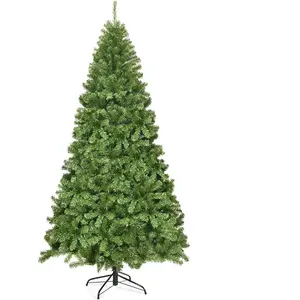 GOPLUS Sapin de Noël Artificiel,1346 Branches en Forme d’Épicéa, Aiguilles en PVC,Système Parapluie,Décoration de Noël,230cm pas cher