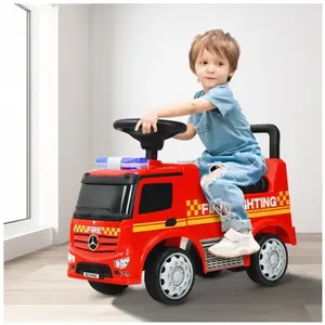 COSTWAY Mercedes Benz Porteur pour Enfants, avec Espace de Rangement, ... pas cher
