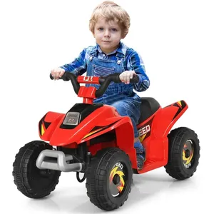 COSTWAY Quad Electrique pour Enfants 6 V 4,5 Km-H max. Voiture Buggy pour Enfants de 3Ans+ RougeVendu parcdiscount