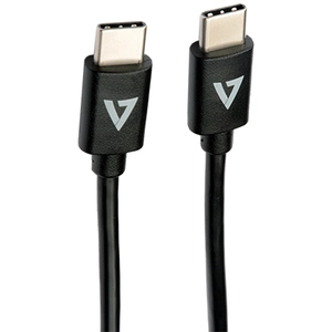 V7 - Câble USB - USB-C (M) pour USB-C (M) - USB 2.0 - 3 A - 1 m - noir