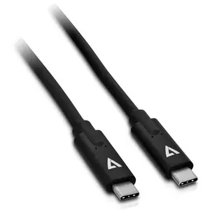 V7 - Câble USB - USB-C (M) reversible pour USB-C (M) reversible - 2 m - noir
