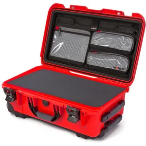 Nanuk Valise 935 avec couvercle organisateur/mousse - Rouge pas cher