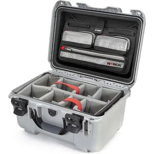 Comparateur de prix : Nanuk 918 Case w/lid org. - w/divider - Silver - Pro Photo Kit case
