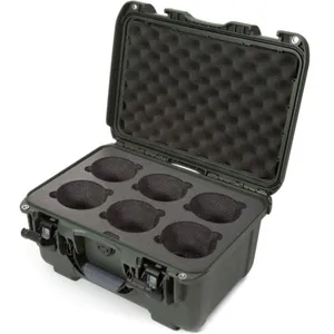 Nanuk Valise 918 avec insert en mousse pour 6 objectifs - Olive pas cher