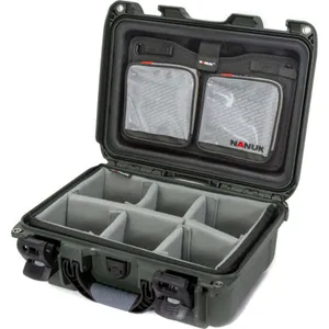Nanuk Valise 915 avec couvercle organisateur - avec séparateur - Olive... pas cher