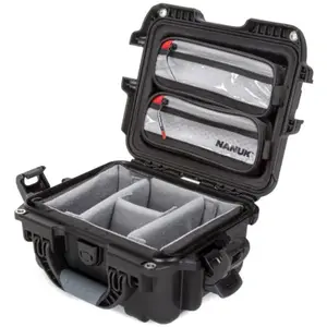 Nanuk Mallette 905 avec couvercle org. - avec séparateur - Noir - Étui Pro Photo Kit pas cher