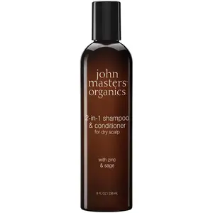 John Masters Organics - 2-in-1 Shampoo & Conditioner for Dry Scalp w. Zinc & Sage 236 ml pas cher