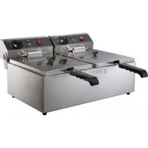 Friteuse professionnelle - COMBISTEEL - 2 x 6 litres - 6600 Watt - Éle... pas cher