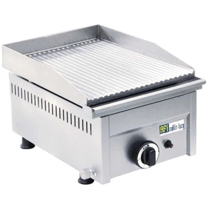 Plancha Gaz Professionnelle Rainurée - 1 ou 2 Zones de Cuisson - AFI Collin Lucy pas cher
