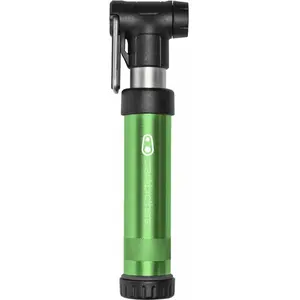 Pompe à vélo CRANKBROTHERS Gem S - Petite taille - Vert - Têtes convertibles Schrader et Presta