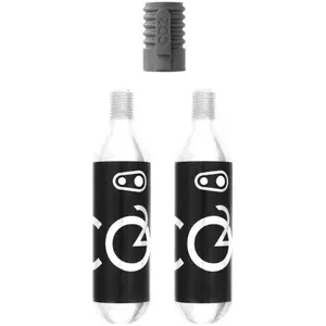 Paire de cartouches co2 avec percuteur crankbrothers 20g - noir/transparent - TU