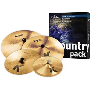 Comparateur de prix : Zildjian K Country Pack Boxset - Bekkenset met 15 hihat/17 crash/19 crash/20 ride