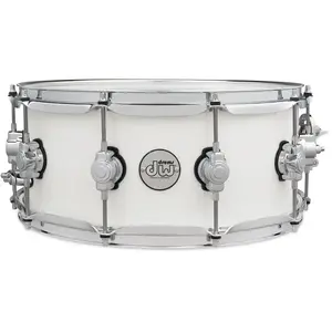 DW Drums DDLG0614SSWH Design Series Maple Gloss White 14 x 6 inch snaredrum pas cher