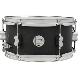 PDP Drums Concept Satin Black Wax Maple 12 x 6 inch snaredrum pas cher
