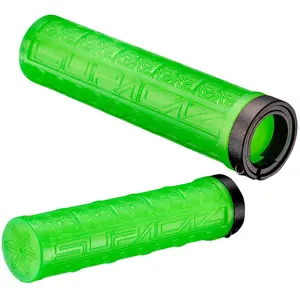 Supacaz Grizip Grip Lock-on-Paire de Poignées pour Cintre VTT Mixte Adulte, Vert (Neon Green), Taille Fabricant : 31.5 mm pas cher