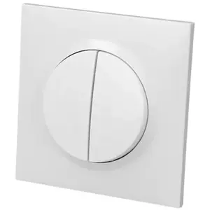 Interrupteur va et vient double Legrand Dooxie  - Blanc - Connexion rapide - Griffes de fixation pas cher
