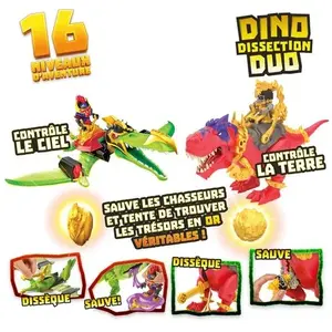 Oonies Figurine Trésor X Ptérodactyle et T-Rex pas cher