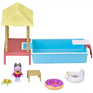 Bluey Piscine Et Figurine Articulée De 6 3 7 6 Cm Accessoires 13065 pas cher