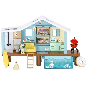 Cabane de Plage de Bluey - BLUEY - Set de jeu avec figurine exclusive et plus de 10 accessoires pas cher