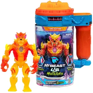 Moose Mr. Beast Lab Swarms Actionfigur Flame Panther 26 cm pas cher