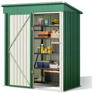 Bealife Abri de Jardin en Métal Abri à Outils - Vert- Abri à Outils en... pas cher