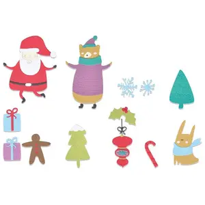 Sizzix Thinlits Die Set 11PK - Doodle Christmas 665339 Olivia Rose