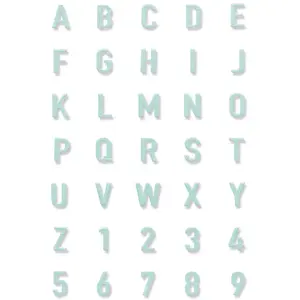 Sizzix Thinlits Die Tile Alphanumeric