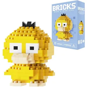 Figurine à assembler Pokémon - Psykokwak 6 cm - 176 pièces Micro Brick... pas cher