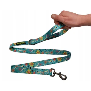 Hondenlijn Bloemenpatroon 120cm x 1.5cm - Stevig & Comfortabel pas cher