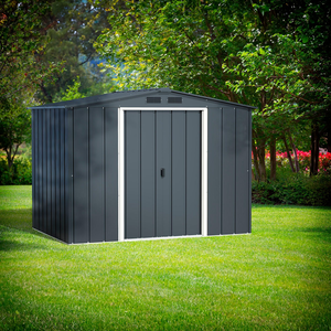 Duramax Abri De Jardin Métal 4.77m² - Anthracite pas cher