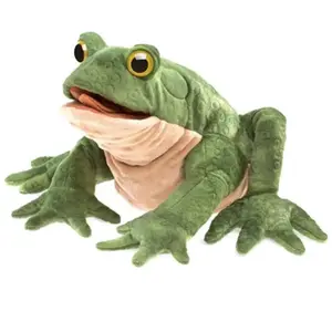 Folkmanis 3099 Green Hand Puppet Tan pas cher