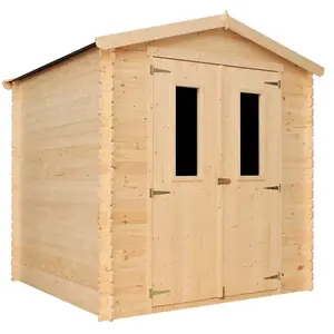 TIMBELA Abri de jardin en bois 3,53 m² - avec sol imprégné   extérieur H218 x ... pas cher