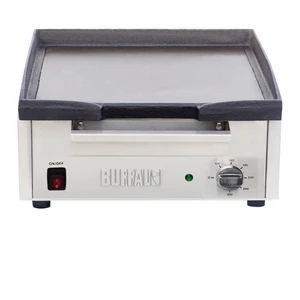 Plancha Electrique Professionnelle de Comptoir - 2 Zones 2,8 kW - Buffalo pas cher